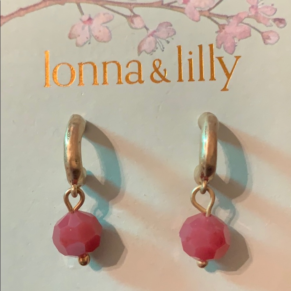 Lonna & Lilly Mini Hoops with Stones